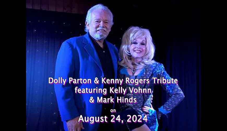 Live performance of Kelly Vohnn and Mark Hinds performing a tribute of Dolly Parton and Kenny Rogers